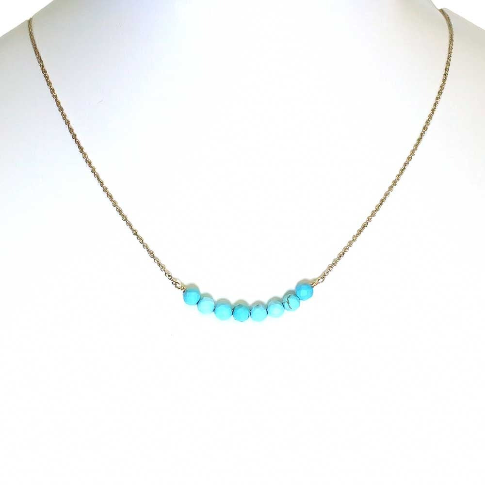 Magnetic Necklace Turquoise Gold