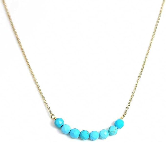 Magnetic Necklace Turquoise Gold